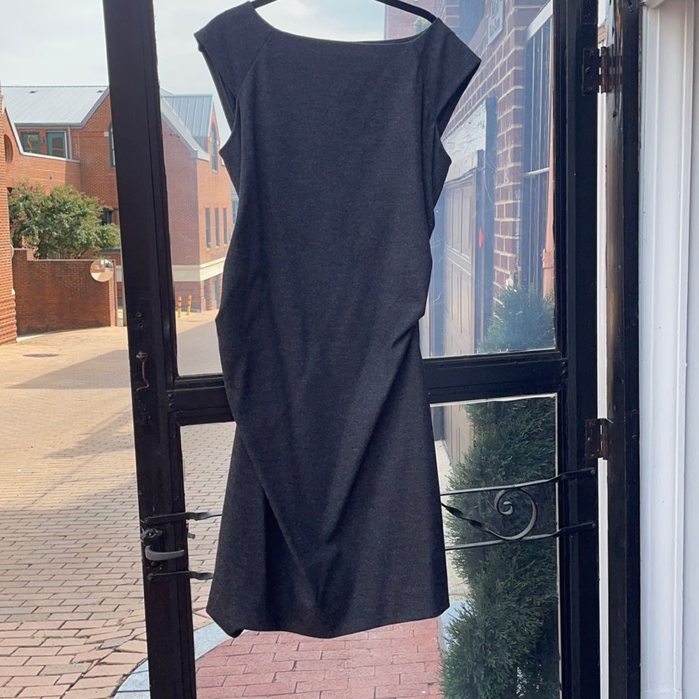 DVF charcoal wool dress